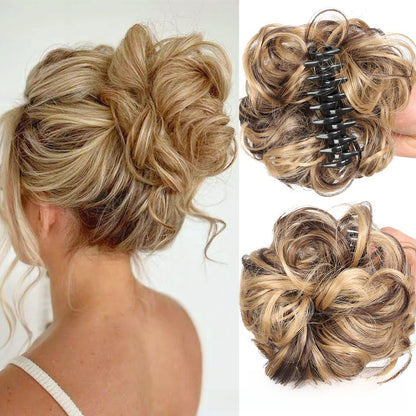 Synthetic Hair Clip Bun