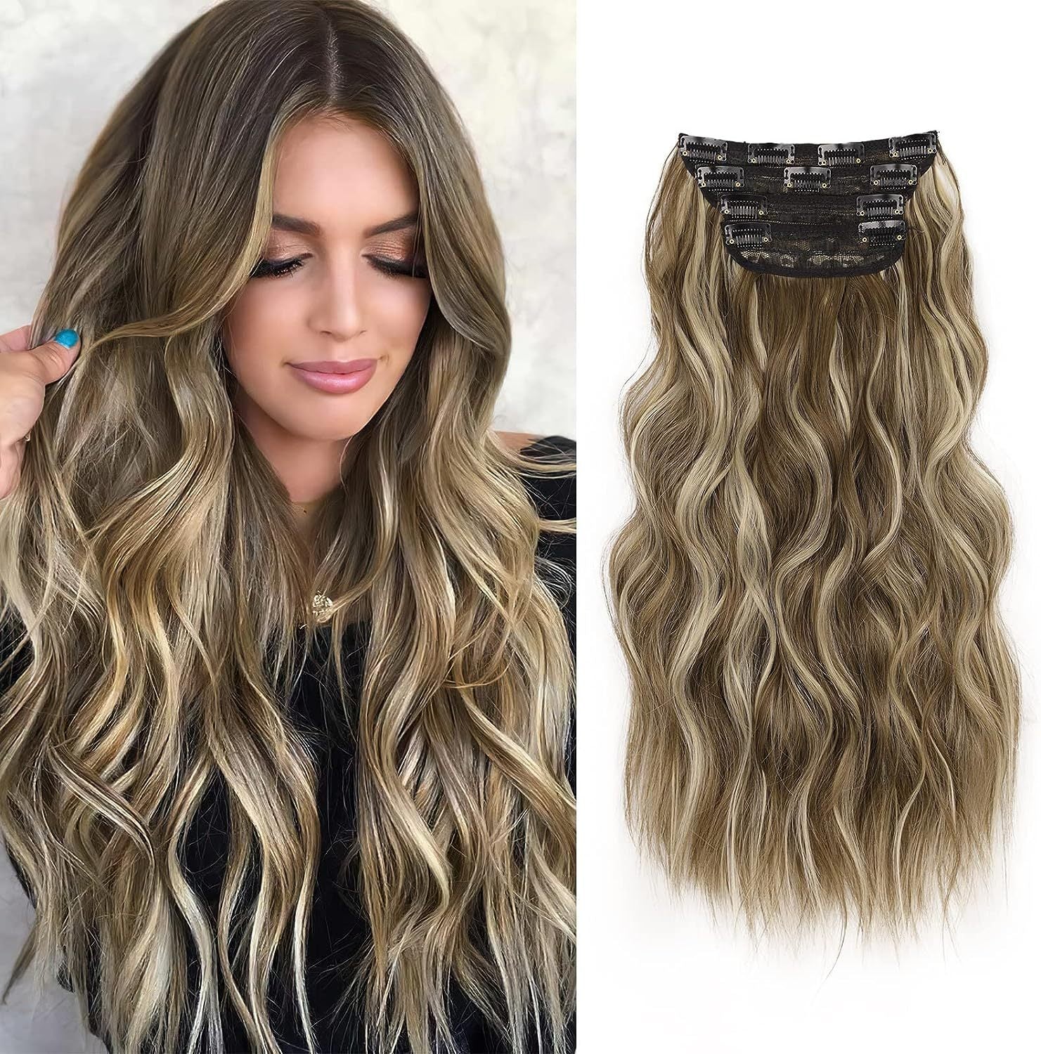 Synthetic Hair Extension Clip