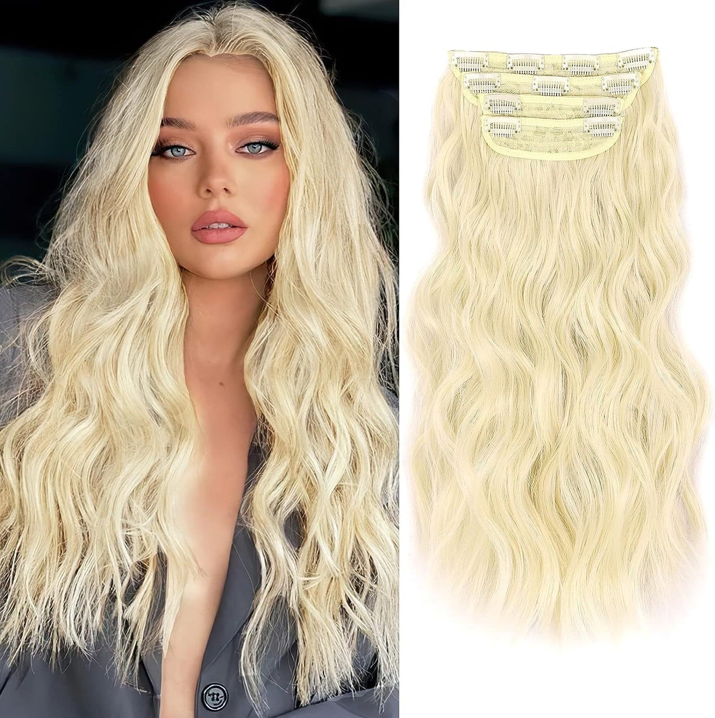 Synthetic Hair Extension Clip