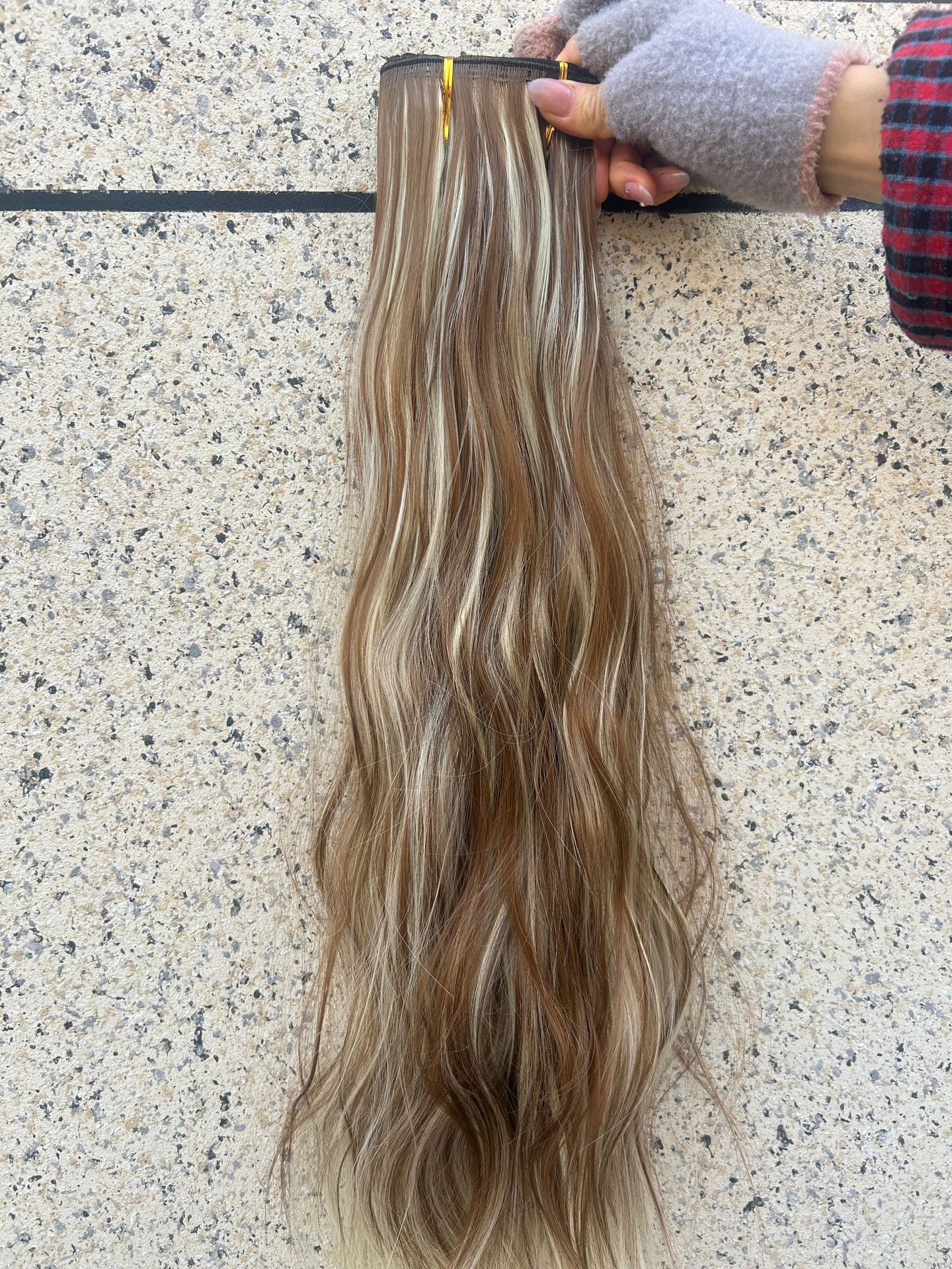 Synthetic Hair Extension Clip