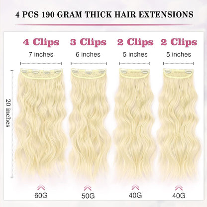 Synthetic Hair Extension Clip