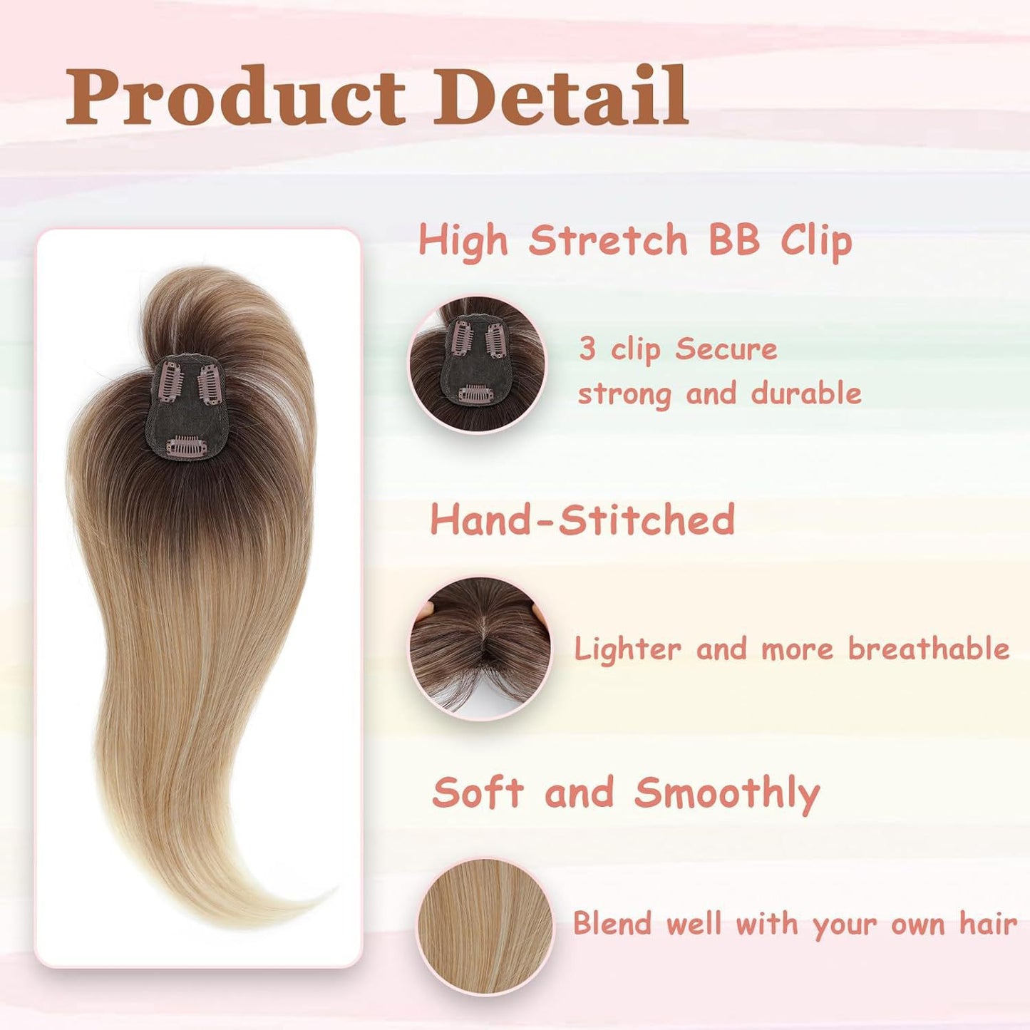 Synthetic Hair Extension Pieces