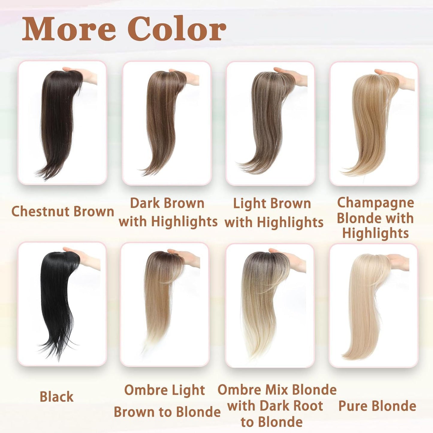 Synthetic Hair Extension Pieces