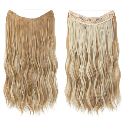 Synthetic Hair Extensions Long Wavy Clip-in