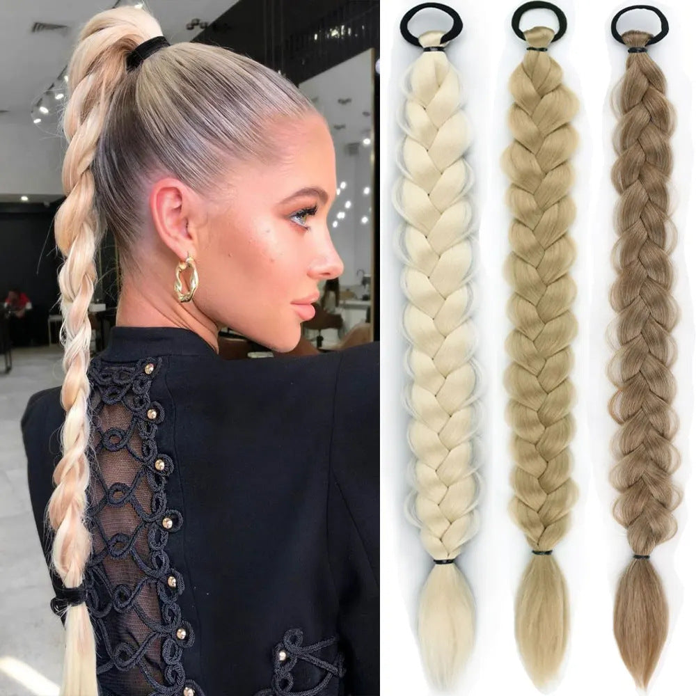 Synthetic Hair Ponytail Extension Braid