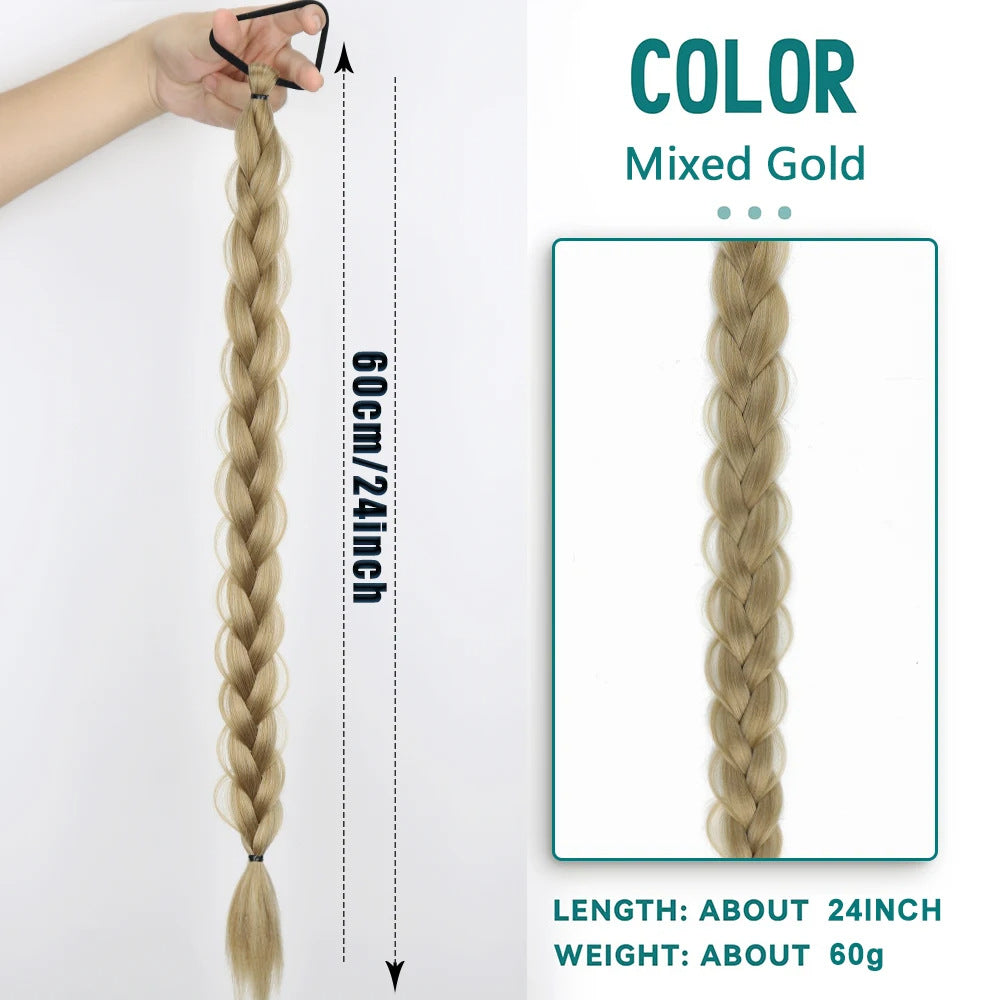 Synthetic Hair Ponytail Extension Braid