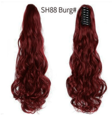 Synthetic hair ponytail