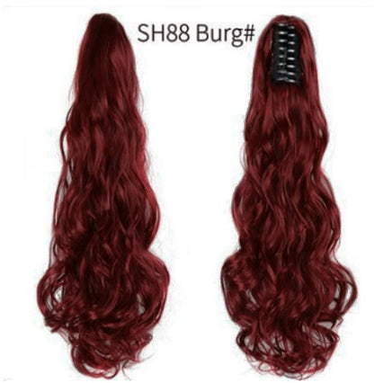 Synthetic hair ponytail