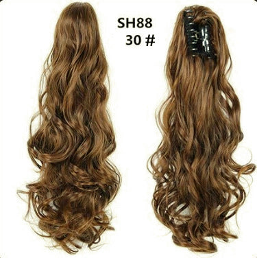 Synthetic hair ponytail