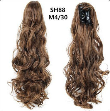 Synthetic hair ponytail