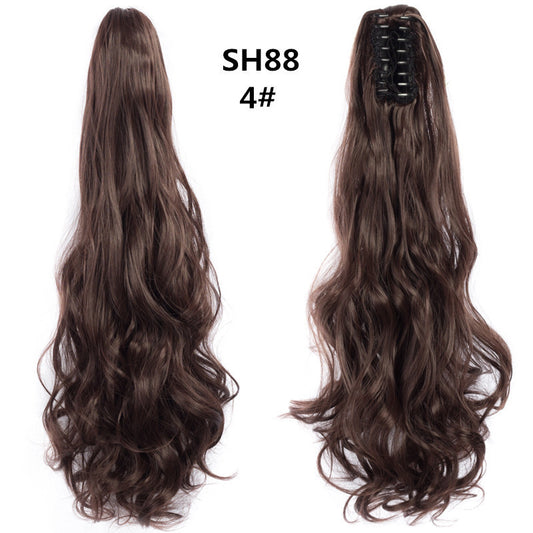 Synthetic hair ponytail
