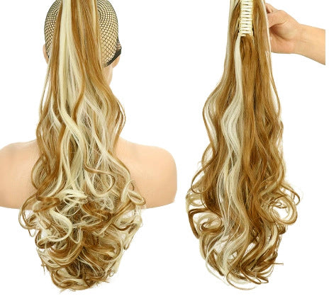 Synthetic hair ponytail