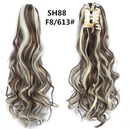 Synthetic hair ponytail