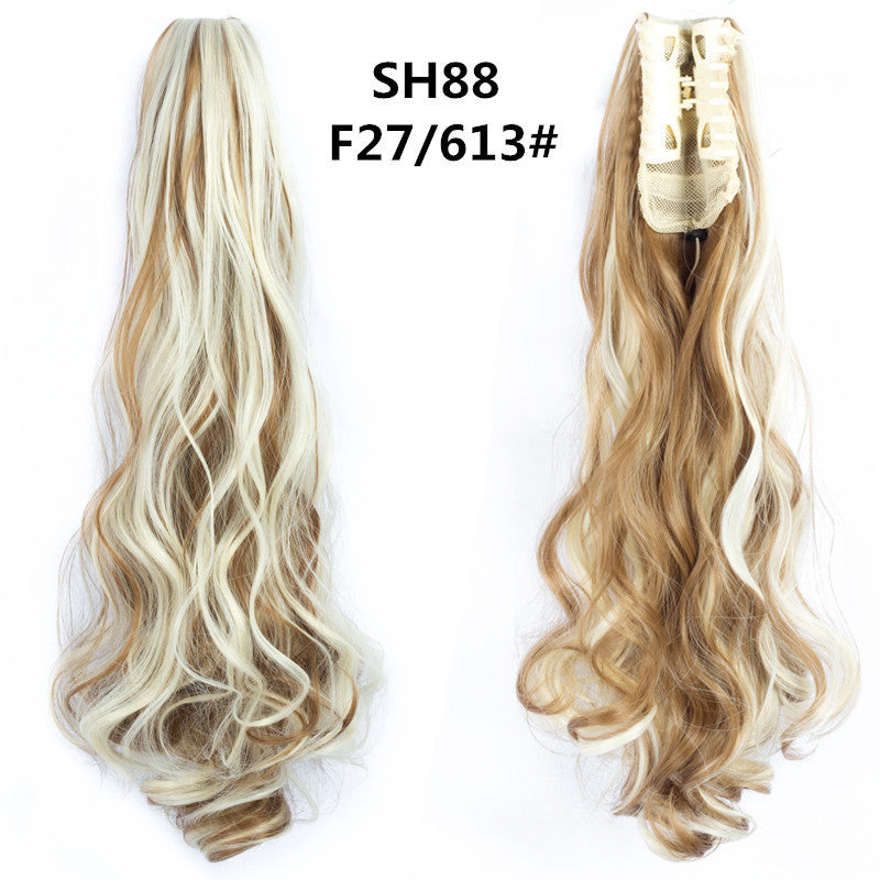 Synthetic hair ponytail