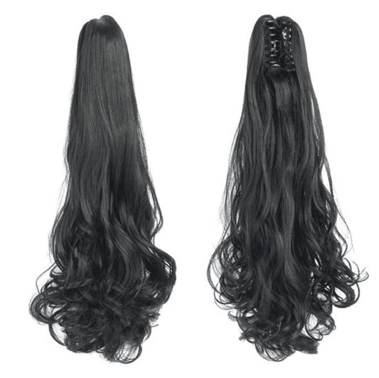 Synthetic hair ponytail