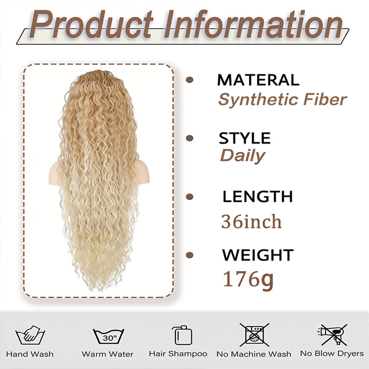 Synthetic Hair Ponytail