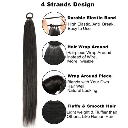 Synthetic Hair Ponytail Wig