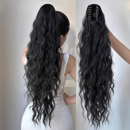 Synthetic Hair Ponytail with Claw Clip