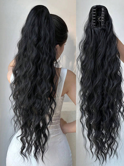 Synthetic Hair Ponytail with Claw Clip