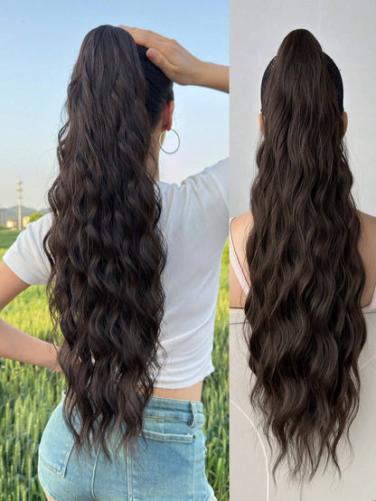 Synthetic Hair Ponytail with Claw Clip