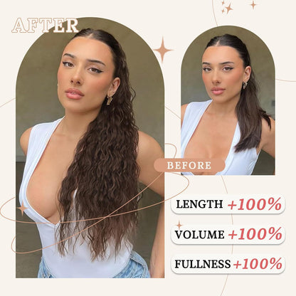 Synthetic Hair Ponytail with Clip