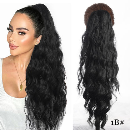 Synthetic Hair Ponytail with Clip