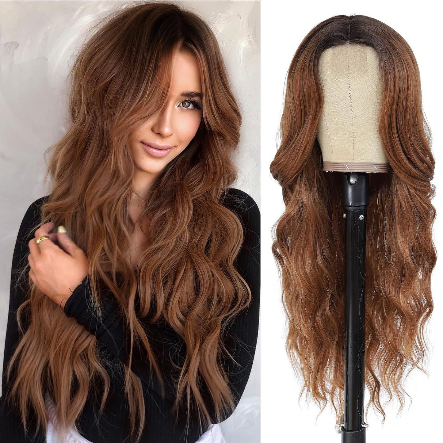 Synthetic hair wigs