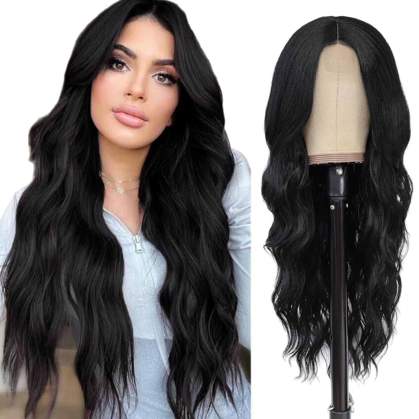 Synthetic hair wigs
