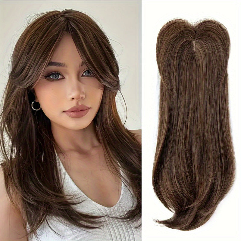 Synthetic Hairpiece for Women with Gradient Color