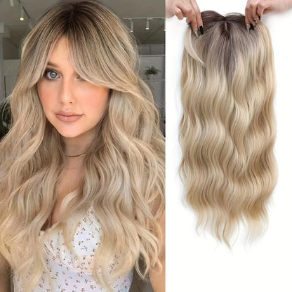 Synthetic Hairpiece for Women with Gradient Color