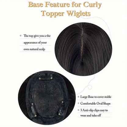 Synthetic Hairpiece for Women with Gradient Color