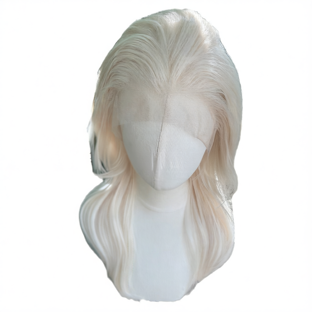 Synthetic Lace Front Wig with Layered Hair