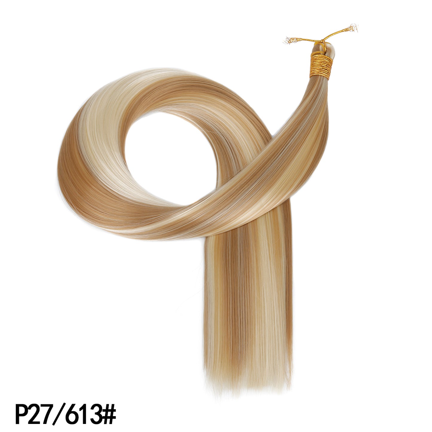 Synthetic Straight Hair Extensions Long Fiber Bundles