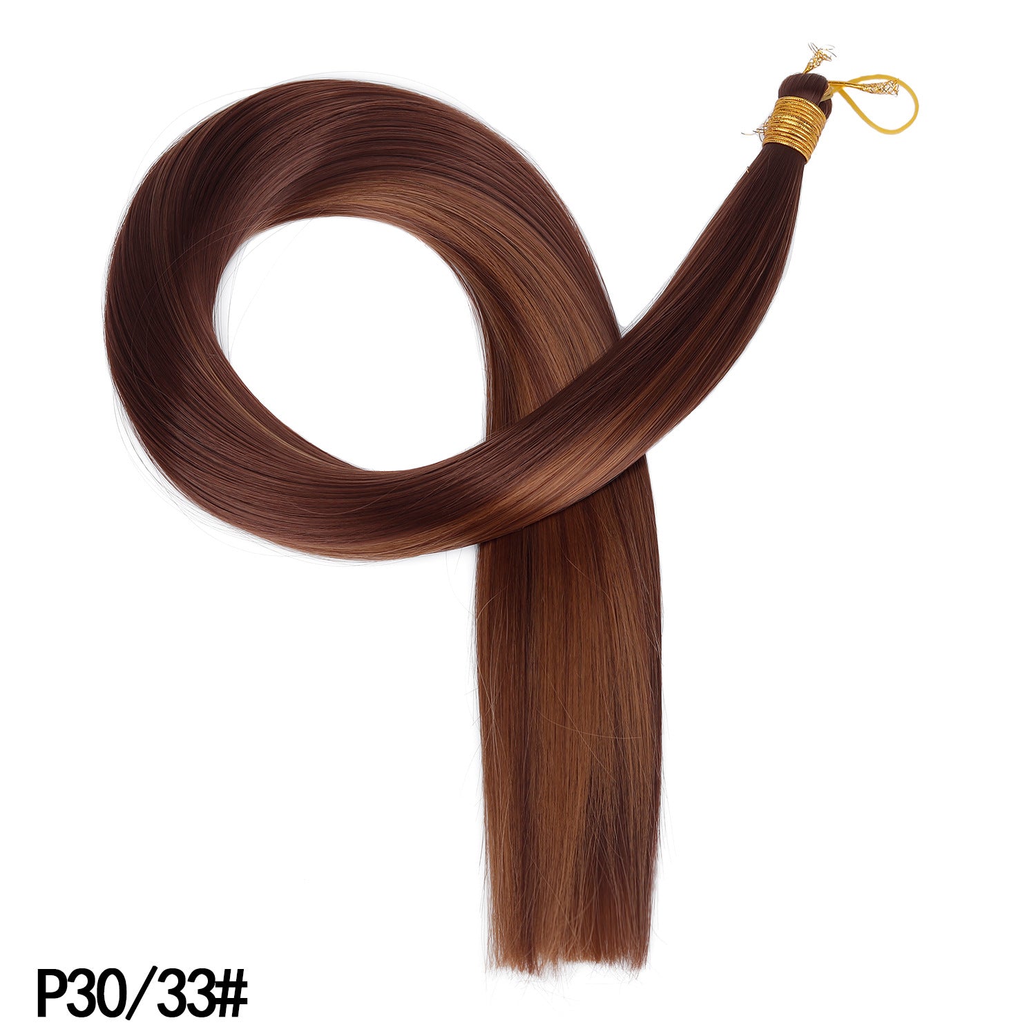 Synthetic Straight Hair Extensions Long Fiber Bundles