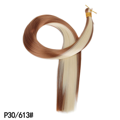 Synthetic Straight Hair Extensions Long Fiber Bundles