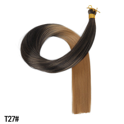 Synthetic Straight Hair Extensions Long Fiber Bundles