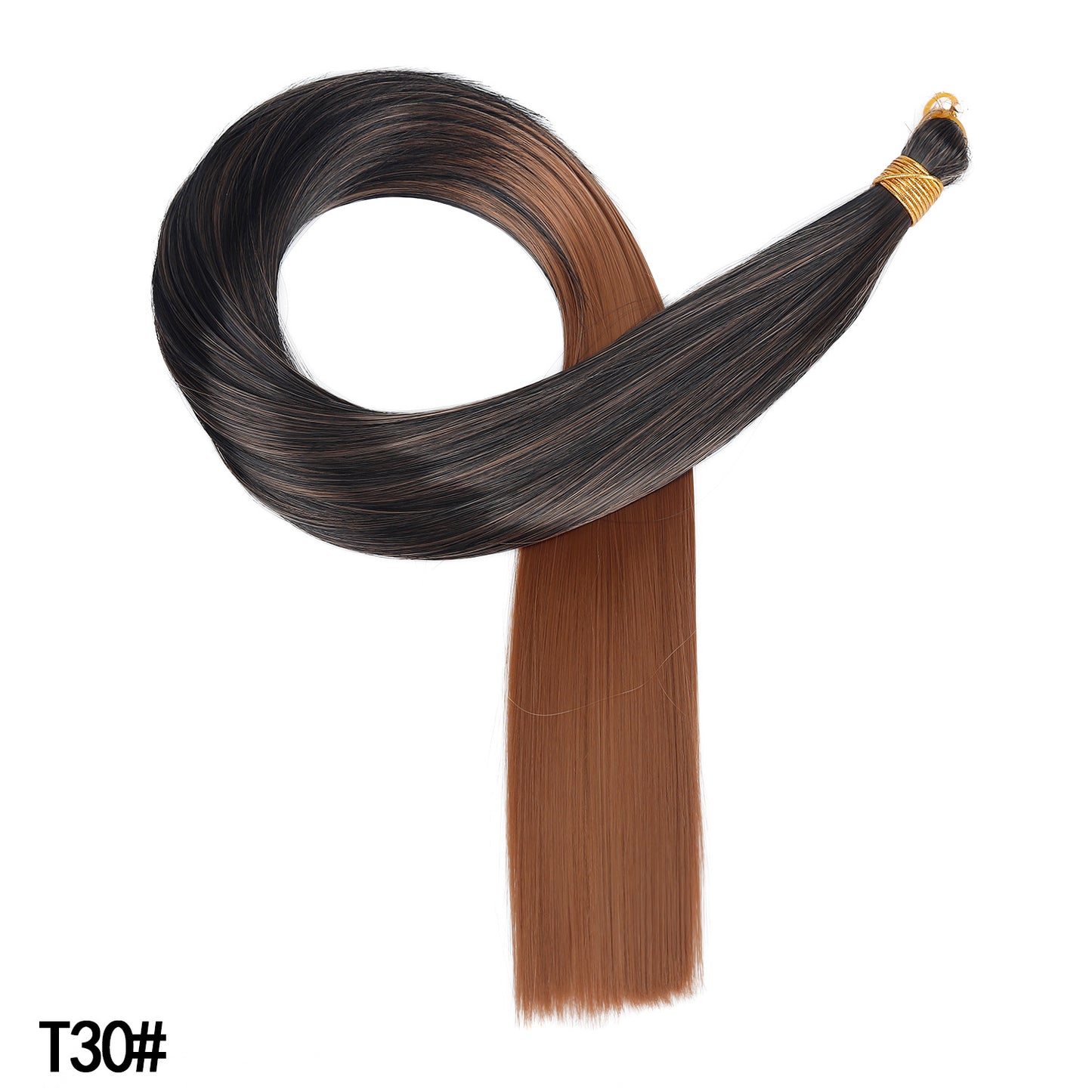 Synthetic Straight Hair Extensions Long Fiber Bundles