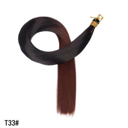 Synthetic Straight Hair Extensions Long Fiber Bundles
