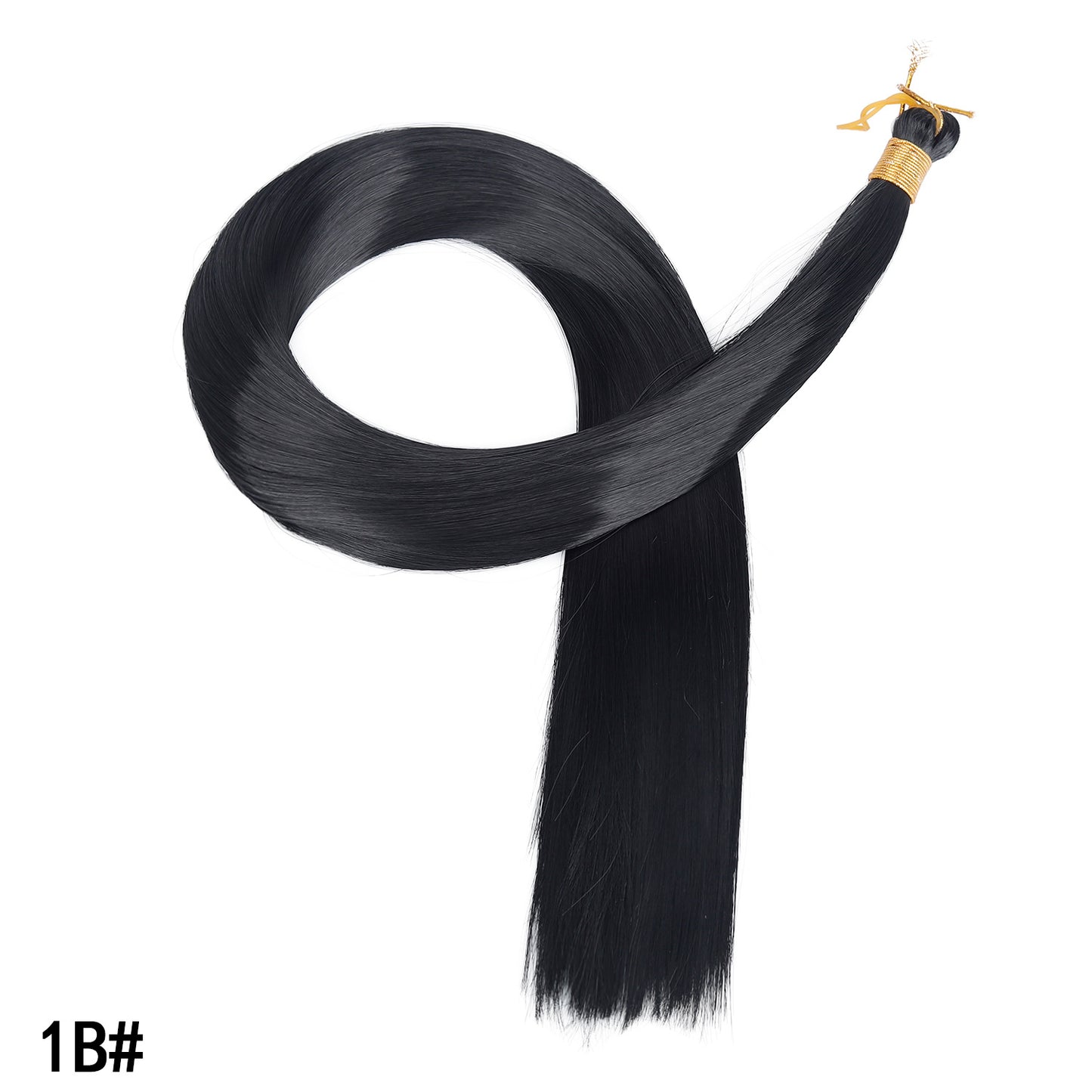 Synthetic Straight Hair Extensions Long Fiber Bundles