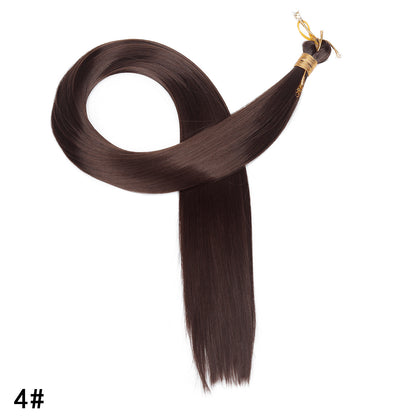 Synthetic Straight Hair Extensions Long Fiber Bundles