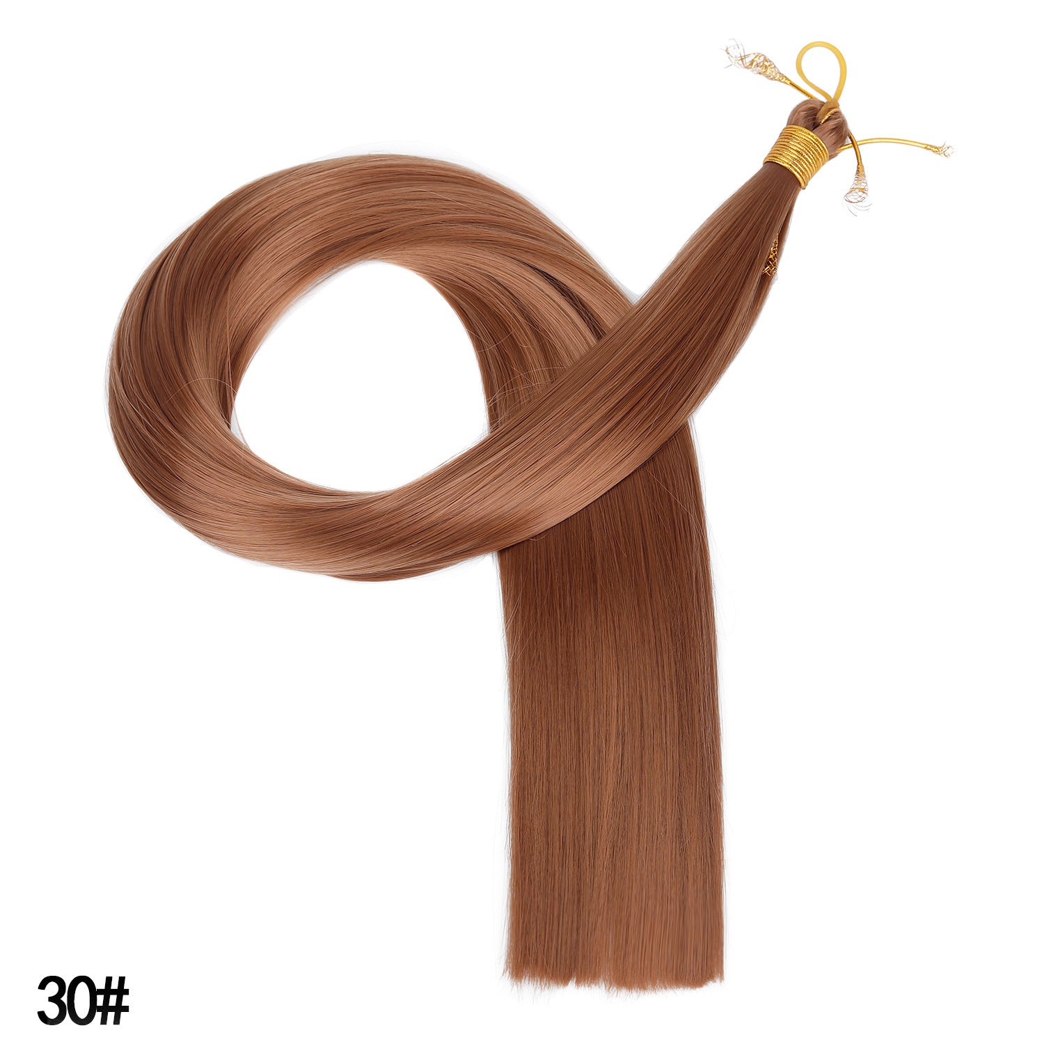 Synthetic Straight Hair Extensions Long Fiber Bundles