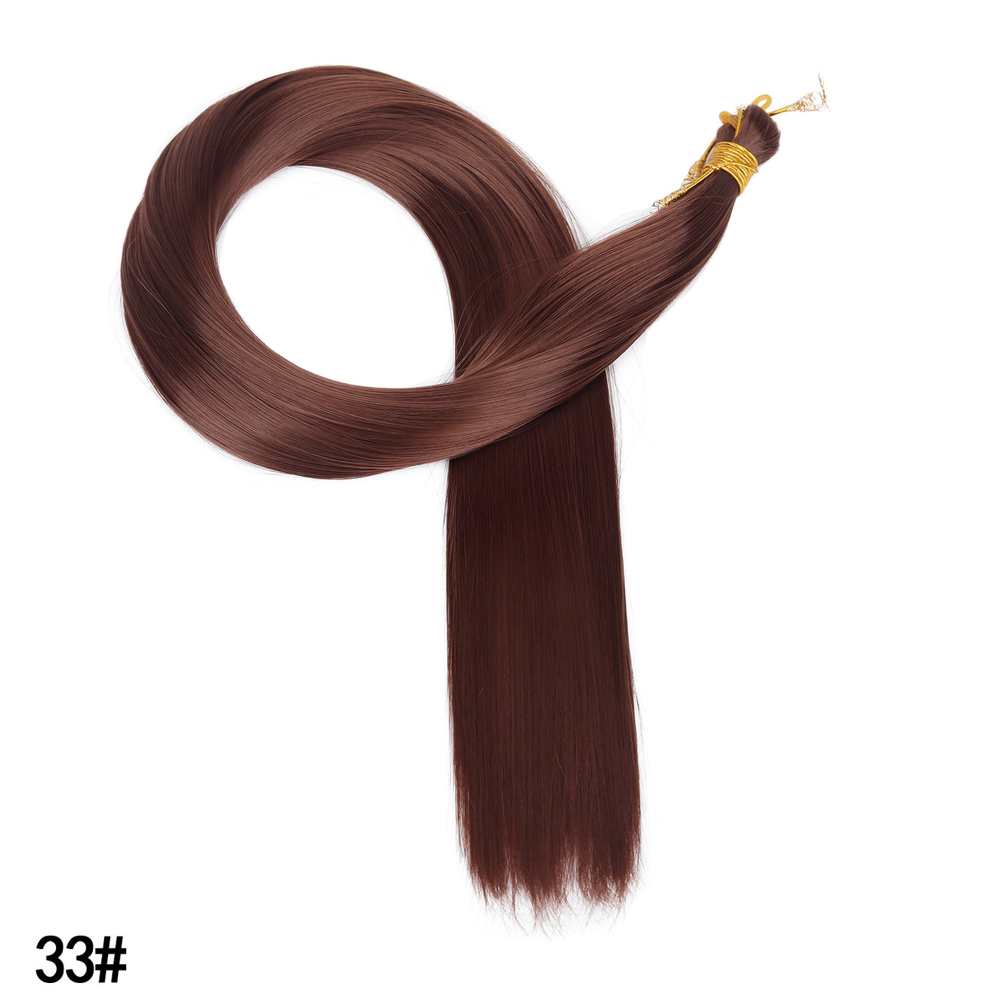 Synthetic Straight Hair Extensions Long Fiber Bundles