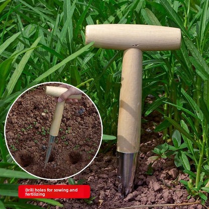 T-shaped Gardening Drilling Tool for Planting and Fertilization