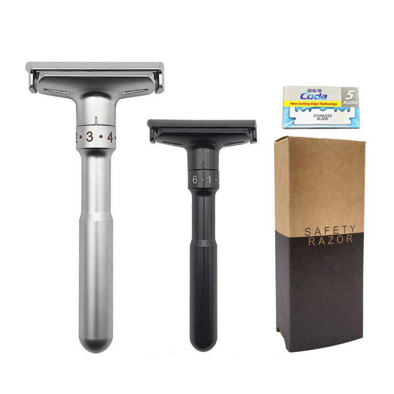 T-shaped safety manual shaving razor