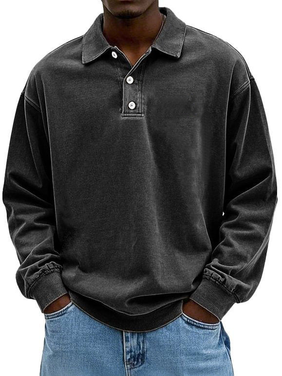 T-shirt with hood and distressed wash finish
