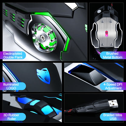 T-Wolf V6 Wired Gaming Mouse