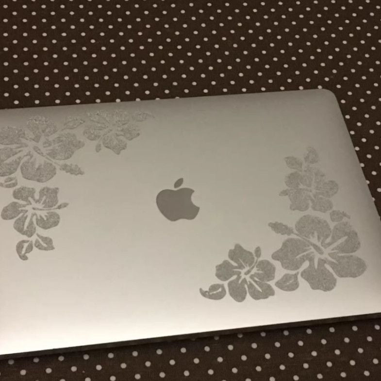 Tablet glitter stickers