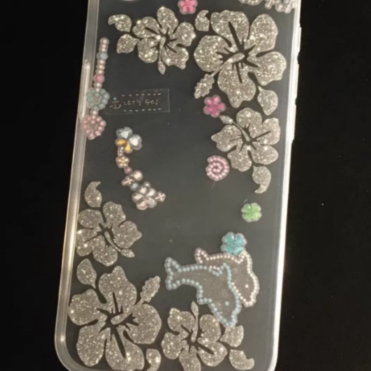 Tablet glitter stickers