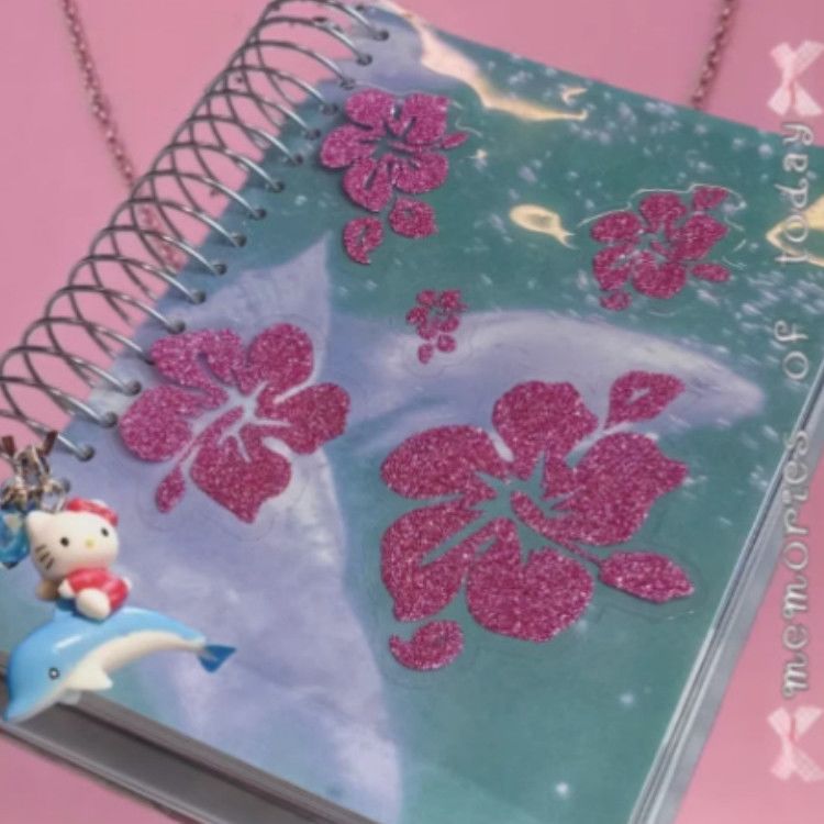 Tablet glitter stickers