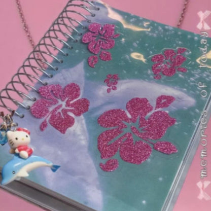 Tablet glitter stickers